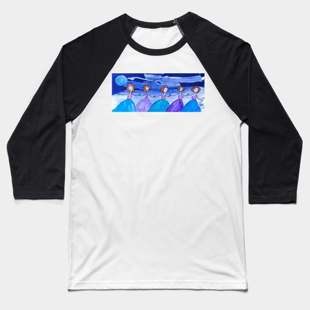 Five Muses Baseball T-Shirt by Sarah Curtiss